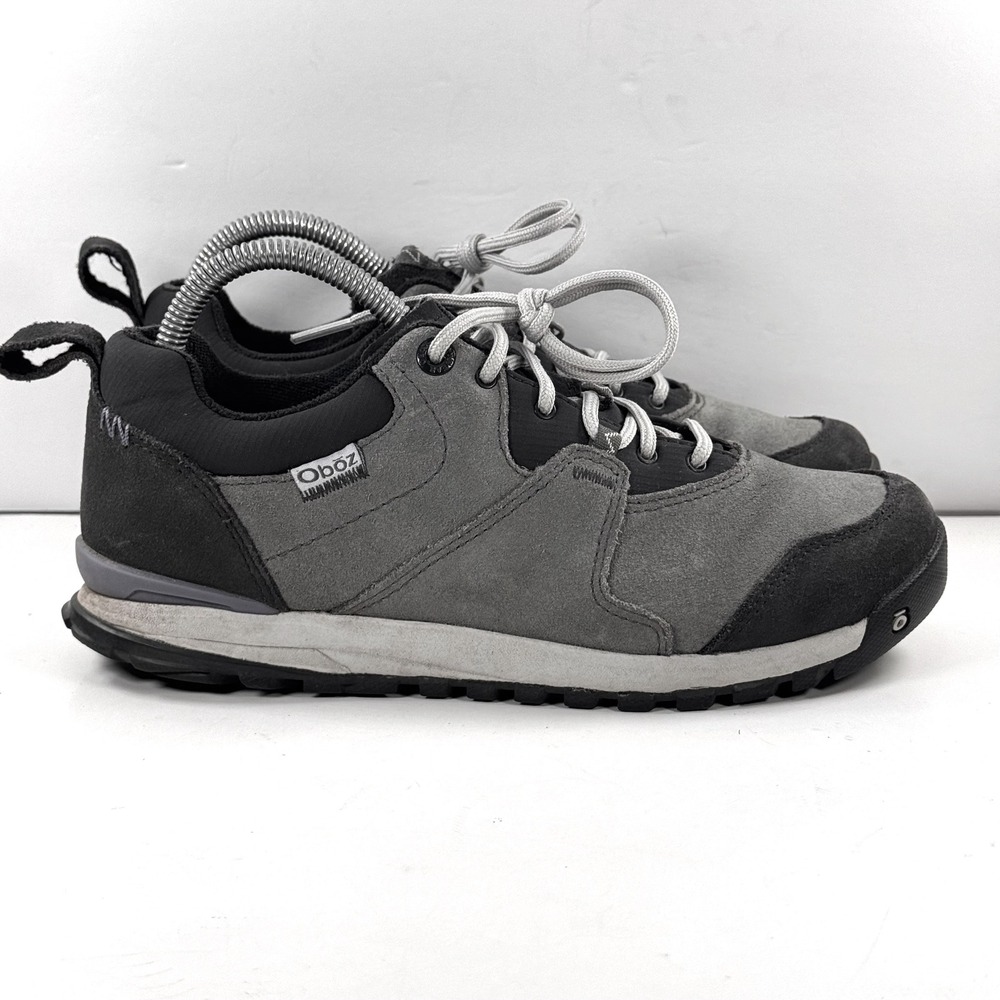 Oboz Women 8 Grey Suede Low Hiking Shoes Formfit Trail Sneakers PY74302CH0424M